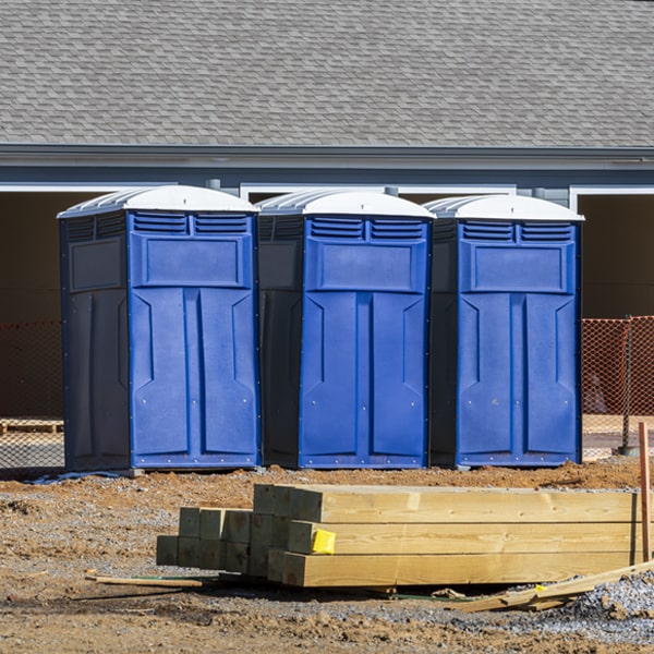 how can i report damages or issues with the porta potties during my rental period in Byron MI